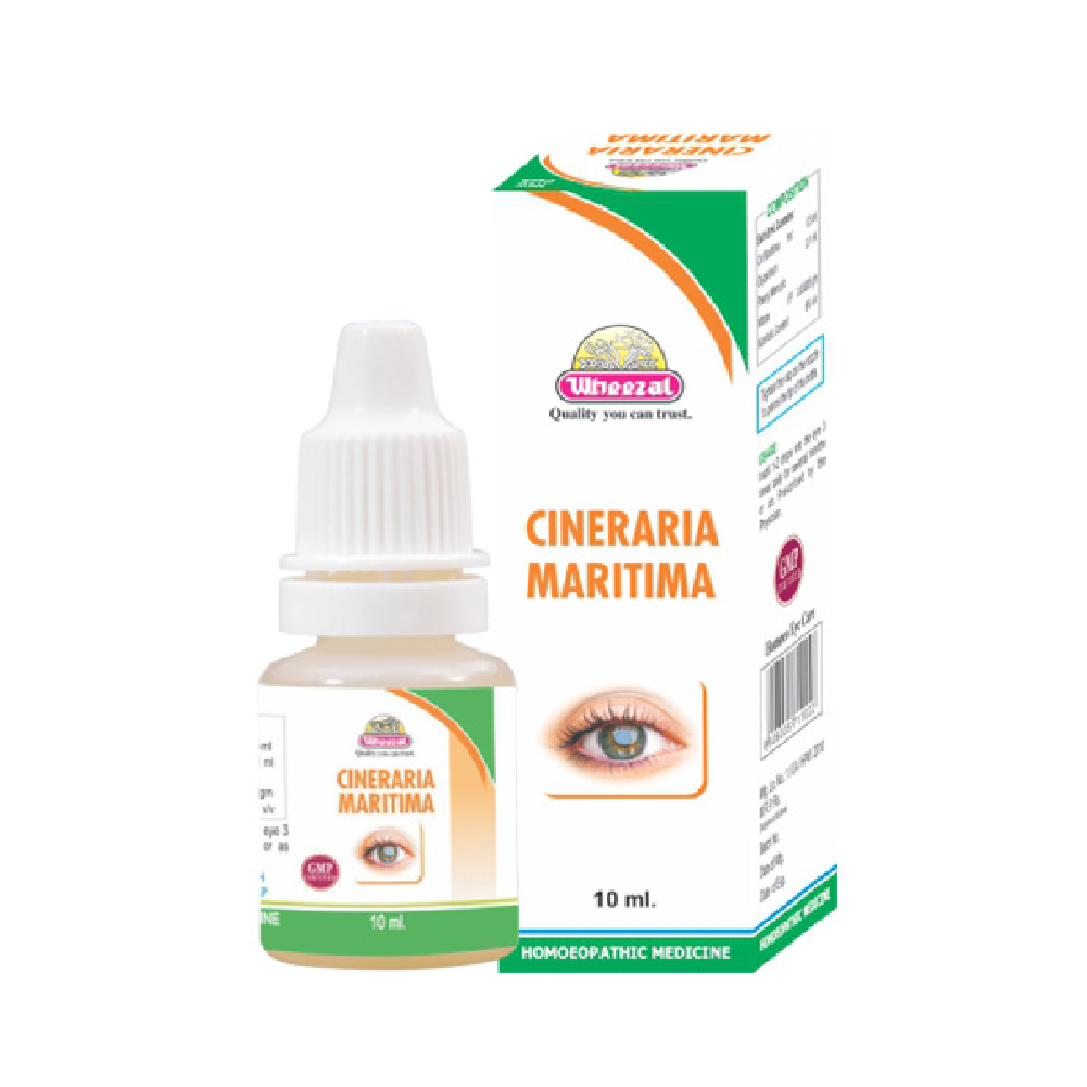 Wheezal Cineraria Martima Eye Drop 10 ML For Relieves Eye Strain