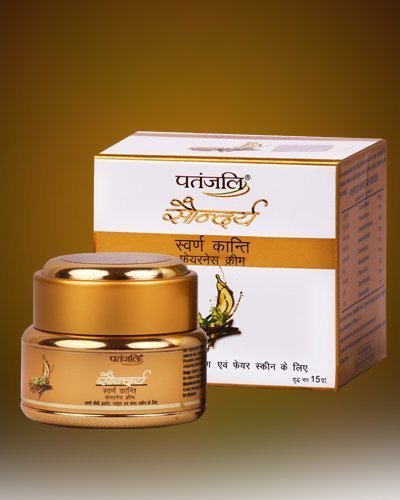 Patanjali Ayurveda Saundarya Swarn Kanti Fairness Cream 15 Gm Blemishes Dark Spots Wrinkles