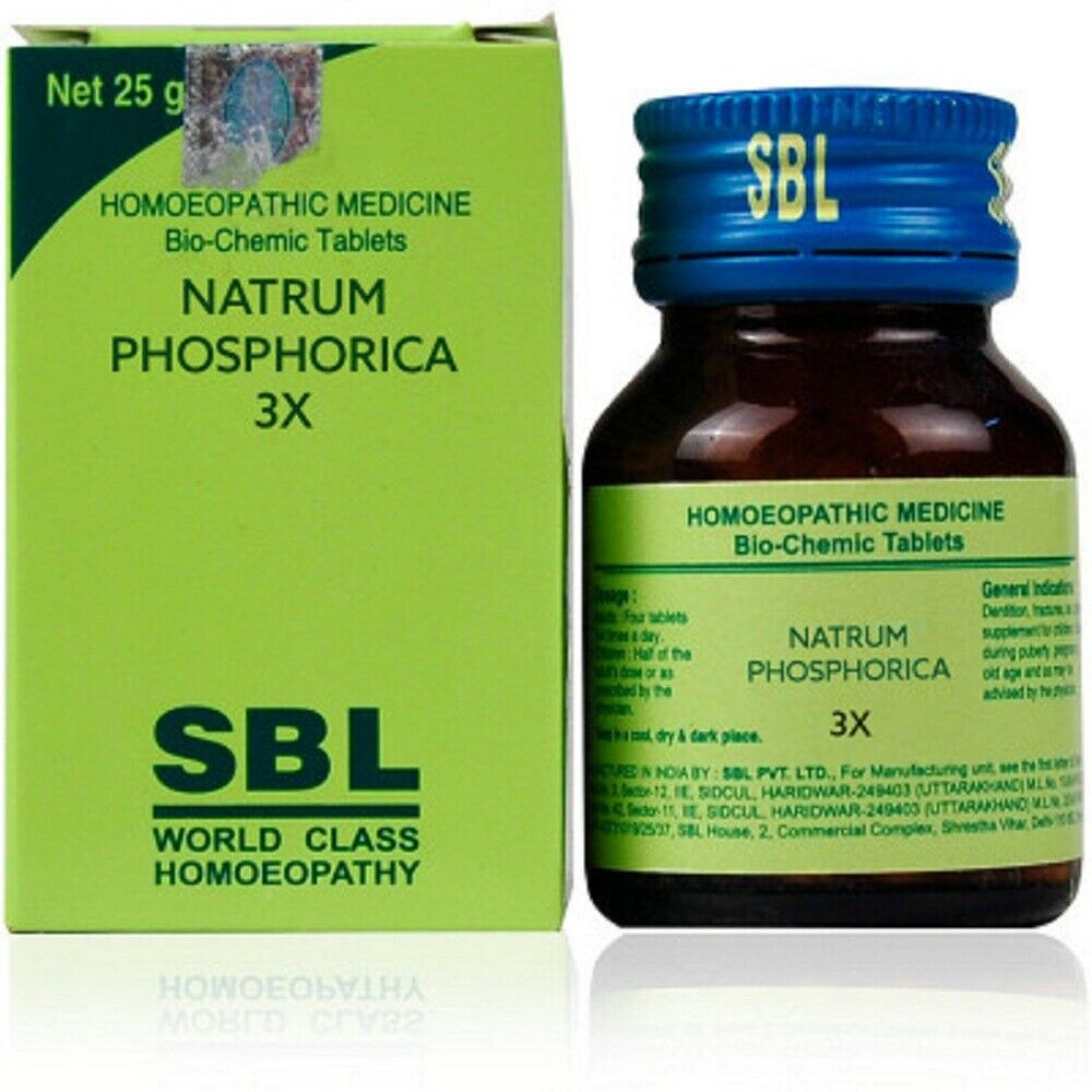 SBL Natrum Phosphoricum Bio-Chemic Tables 25gm - The MG Shop