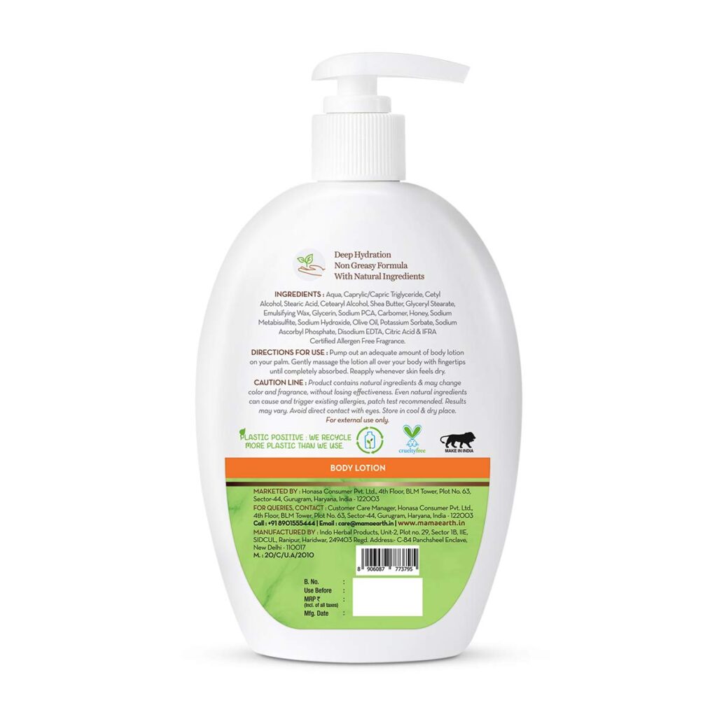 Mamaearth Vitamin C Body Lotion with Vitamin C & Honey for Radiant Skin ...