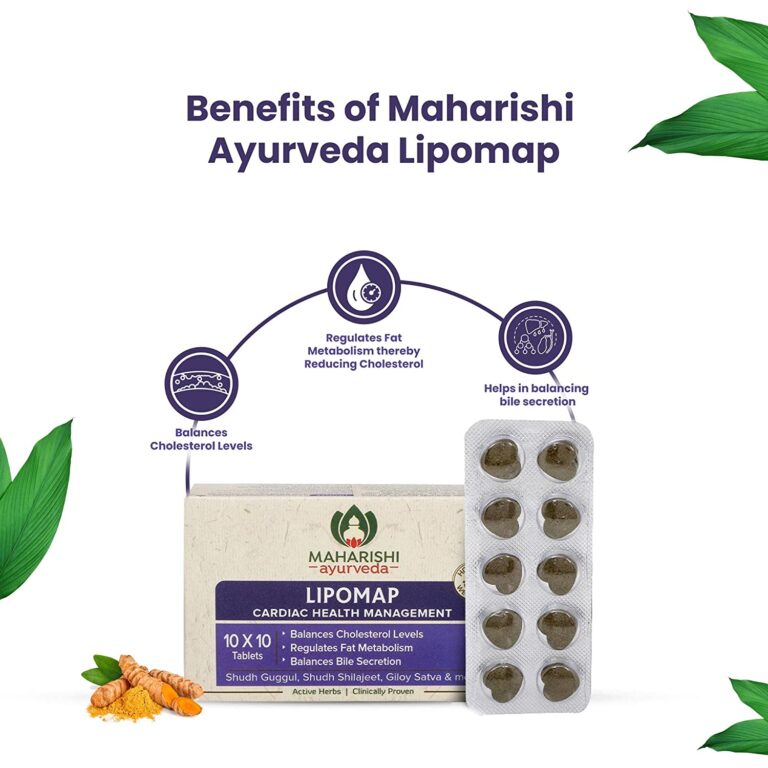 Maharishi Ayurveda Lipomap 40 Tablets For Cholesterol Management ...