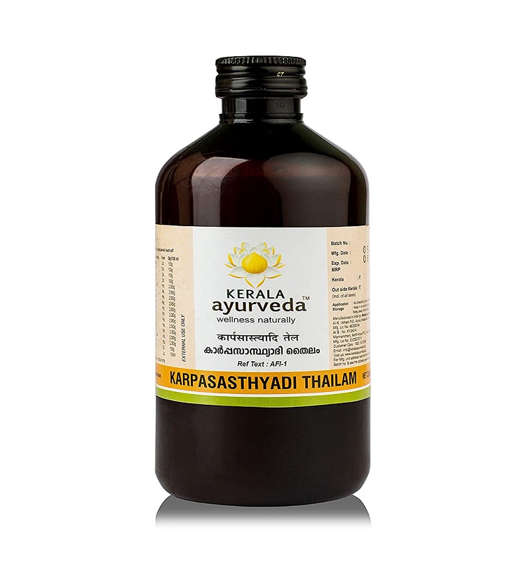 Kerala Ayurveda Karpasasthyadi Thailam 450 Ml For Frozen Shoulder ...