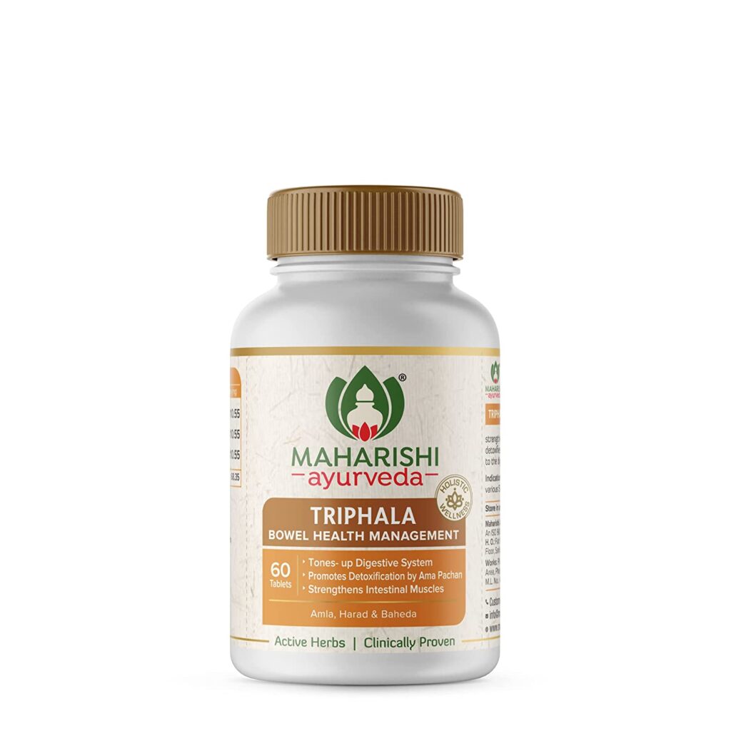 Maharishi Ayurveda Triphala 60 Tablets For Healthy Digestion Bowel Wellness Constipation