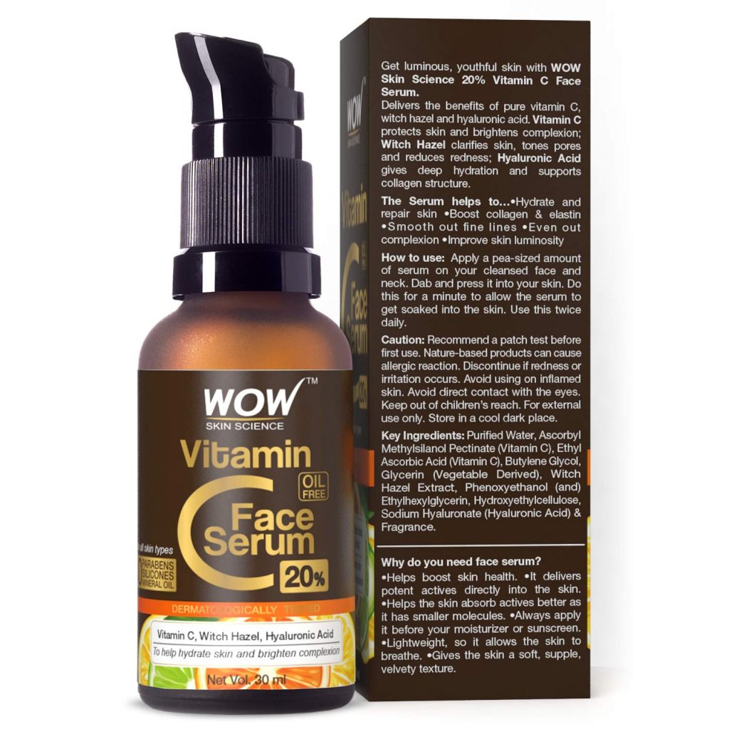 Wow Skin Science Vitamin C Serum Skin Clearing Serum Brightening Anti Aging Skin Repair