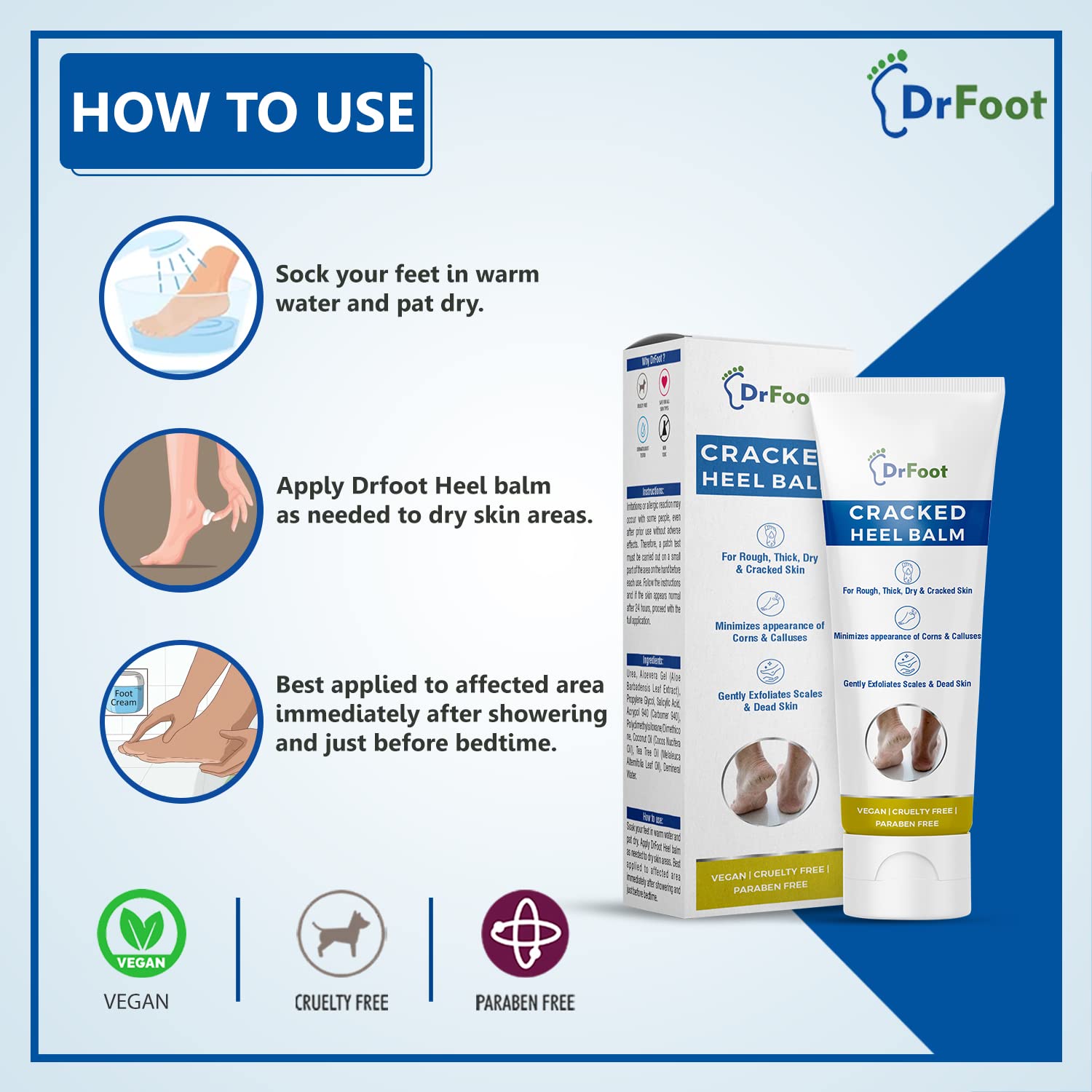 Dr Foot Callus Remover Gel Helps to remove Calluses and Corns also helps  for Dry, Cracked skin with the Goodness of Urea, Tea Tree Oil, Coconut Oil,  Aloe Vera Gel - 100ml 