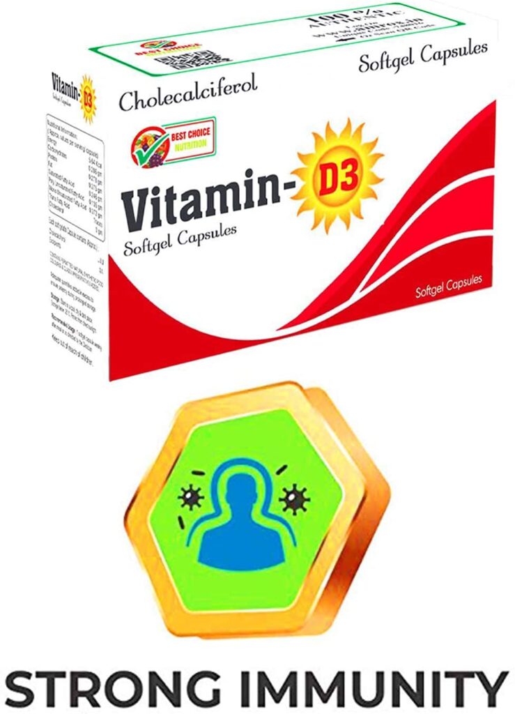 Best Choice Nutrition Vitamin D3 (vitamin D3-cholecalciferol) One-a 