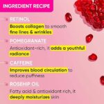 Dot & Key Pomegranate Retinol + Caffeine Eye Cream | Smoothens Fine Line & Wrinkles | Fades Dark Circles | Locks Moisturizer to Prevent Dryness | Improves Skin Elacticity & Firmness | 20ml - Image 3