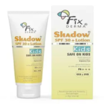 Fixderma Shadow Sunscreen SPF 30+ Lotion for Kids PA+++ | Sunscreen for Sensitive Skin, Sunscreen for Body & Face | Broad Spectrum Sunscreen for UVA & UVB Protection,Non Greasy & Water Resistant - 75gm
