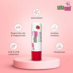 Sebamed Lip defense 4.8gm, Strawberry | SPF 30 |Lip balm for Dry & Chapped lips with natual oil & Vitamin E | UV protection | Dermatologically tested - Image 5