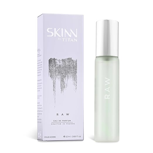 Skinn by Titan Raw 1 Skinn by Titan, Raw Long Lasting EDP for Men - 20 mL | Perfume for Men | Eau De Parfum for Men | Men's cologne | Premium Fragrance | Grooming Essentials - Image 1
