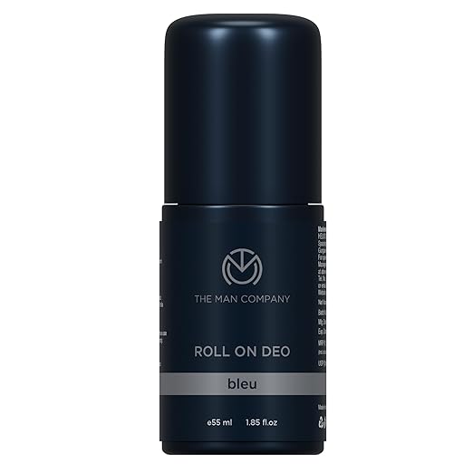 The Man Company Deodrant Roll on 3 The Man Company Deodrant Roll on for Men - Bleu | Premium Fragrance with 24-Hour Freshness | Removes Body Odour | Compact & Easy-To-Use | Prevents Bacteria - 55ml - Image 1