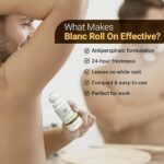 The Man Company Roll On Deo For Men - Blanc | Premium Fragrance With 24-Hour Freshness | Prevent Body Odour, Brightens & Exfoliates Under Arm | Long-Lasting Deodorant - 55 Ml - Image 3