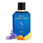 Nisara Blue Seduction Perfume For Men 100 ml | Long Lasting Eau De Parfum | Aqua-Fresh Aromatic Fougre Woody Fragrance | With Amber & Vetiver Notes | EDP Scent