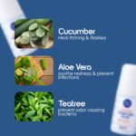 derm & more Intimate Area Underarm Rollon Deodorant For Men|Cucumber, Aleovera, Teatree|White Musk Fragrance|Prevent Odour, Protect From Rashes Itching Irritation, Infection|Alcohol Free|50 Ml - Image 3