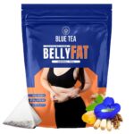 BLUE TEA Belly Fat 30 Tea Bags Pyramid Plant Based Caffeine Free Herbal Tea