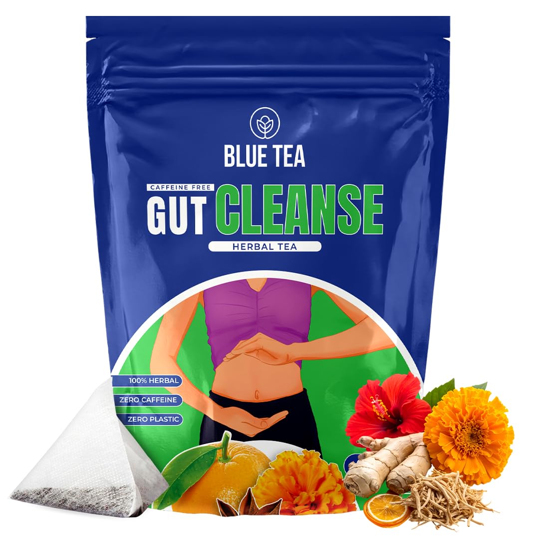 BLUE TEA - Gut Cleanse - 30 Tea Bags 1 BLUE TEA Gut Cleanse 30 Tea Bags Plant Based Eases Bloating Supports Digestion - Image 1