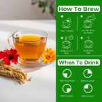 BLUE TEA Gut Cleanse 30 Tea Bags Plant Based Eases Bloating Supports Digestion - Image 7