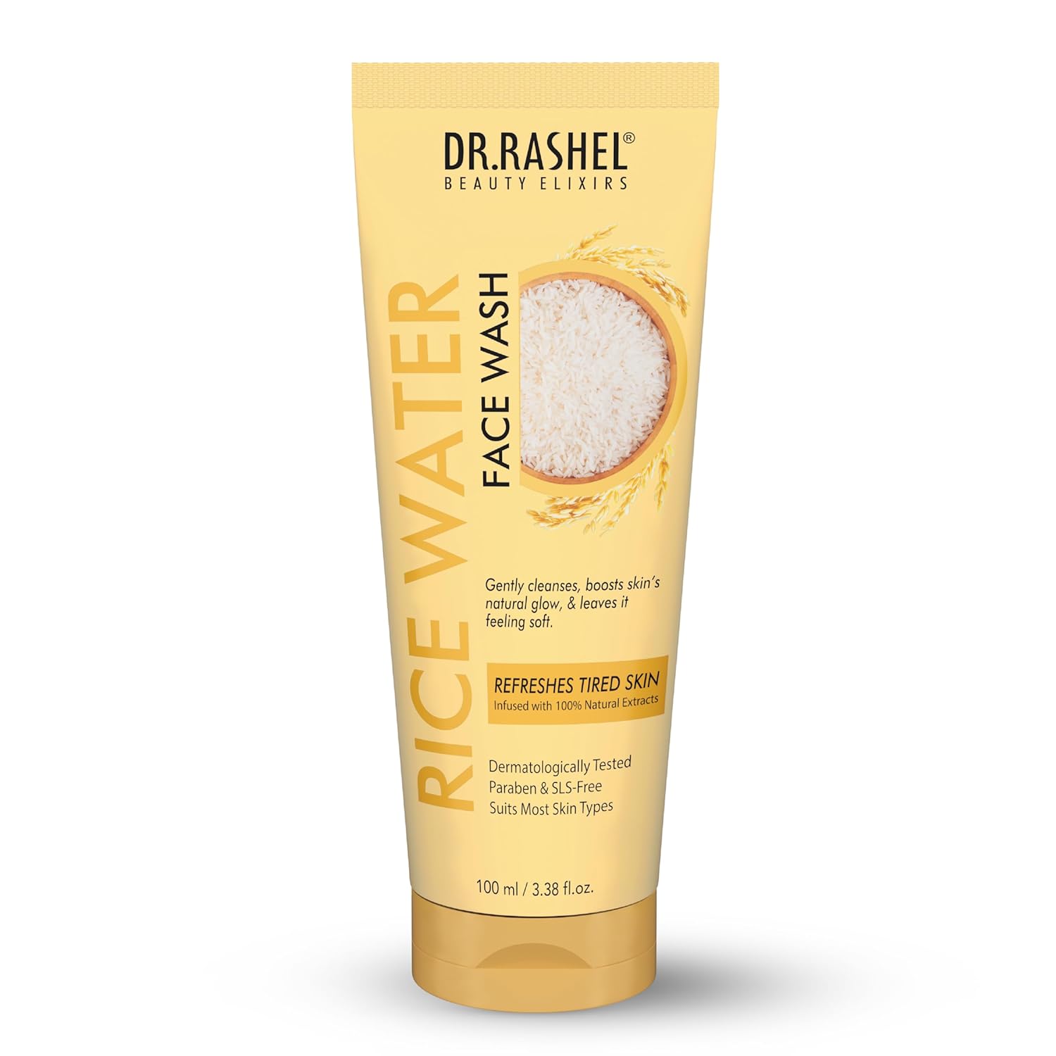 Dr. Rashel Rice Water Face Wash, 100 ml 1 Dr. Rashel Rice Water Face Wash, 100 ml, Gentle Cleanser for Tired Skin, Paraben-Free - Image 1