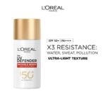 L'Oreal Paris Uv Defender Invisible Resist Daily Sunscreen Spf50+ Pa++++ 50Ml |All Skin Lightweight, Waterproof, Sweatproof & Protects From Pollution & Dust - Image 2