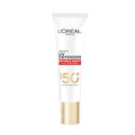 L'Oreal Paris Uv Defender Invisible Resist Daily Sunscreen Spf50+ Pa++++ 30Ml |All Skin Lightweight, Waterproof, Sweatproof & Protects From Pollution & Dust