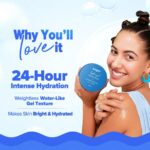 Aqualogica Bright+ Hydra Gel Moisturizer with Blueberry & Kojic Acid - 200 g | 24-Hour Intense Hydration | Water-Like Gel Texture | Makes Skin Bright & Spotless | For All Skin Types - Image 3