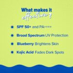 Aqualogica Bright+ Makeup-Set Sunscreen Mist SPF 50+ PA++++ with Blueberry & Kojic Acid | Ultra-Fine Mist for Easy Application over Makeup | Quick Drying | Sets Make-Up | No White Cast | Easy Reapplication | Hydrates & Refreshes | 80 ml - Image 6