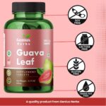 Genius Herbs Guava Leaf Tablets - Guava Leaf Tablets 500mg (180 Tablets)/Improves Skin Health/Helps in Weight Management - Image 7