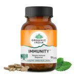 A TATA Product - Organic India Immunity - 180 Veg Capsules, Helps Boost Immune Response, Relief From Cold, Cough, Flue & Other Respiratory Tract Infection, GMP & NPOP Certified Organic