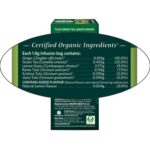 Organic India Tulsi Green Tea, Lemon Ginger - 18 Tea Bags - Image 3