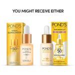 POND’S Sun Miracle SPF 50 PA++ Sunscreen Serum - Protect & Bright, With 1.25% Niacinamide, Prevent & Fade Dark Spots, Lightweight, No White Cast 14ml - Image 3