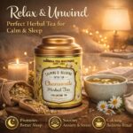 Sancha Tea Boutique, Pure Chamomile Tea, 50g Loose Leaves, Caffeine Free Herbal Tisane, Bedtime for Good Sleep, Stress Relief & Relaxation - Image 2