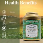 Sancha Tea Boutique Tulsi Tea | Rama, Shyama & Vana Tulsi Blend | 25 Pyramid Tea Bags | Immunity Support | Caffeine-Free Ayurvedic Herbal Infusion - Image 2