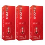 Skore Not Out Climax Delay with 1500+ Raised Dots Condoms (30 S)