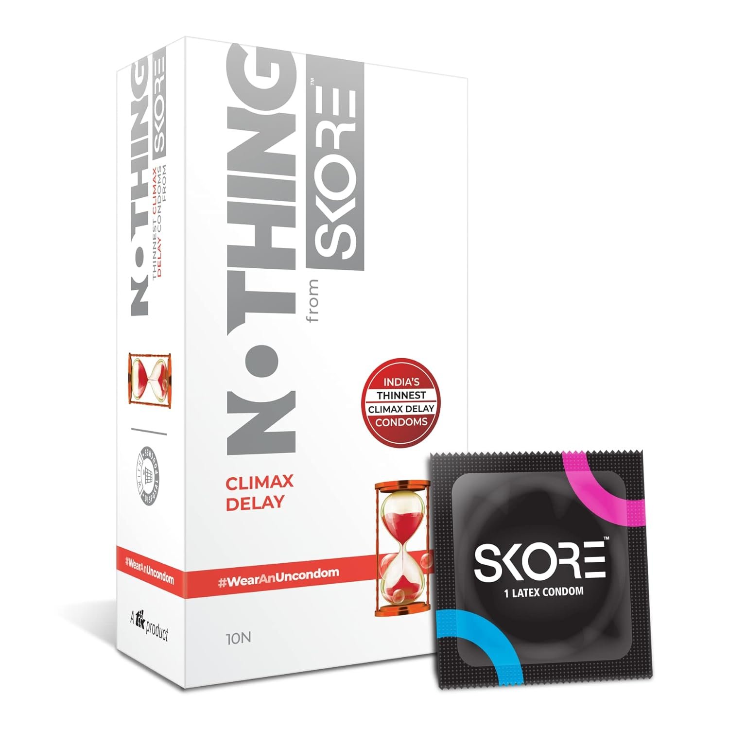 Skore Nothing Climax Delay Condoms 1 Skore Nothing Climax Delay Condoms 10N - Image 1