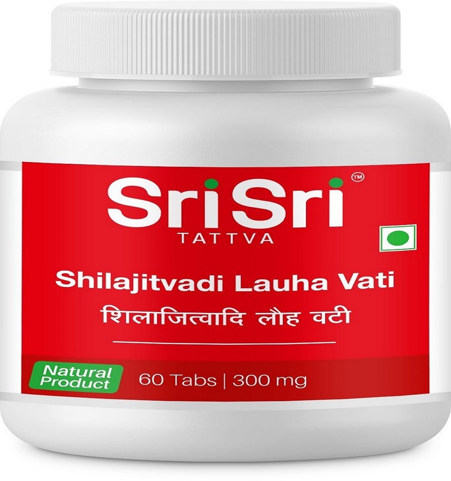 Sri Sri Tattva Shilajitvadi Lauha 1 Sri Sri Tattva Shilajitvadi Lauha 300mg, 60Tab - Image 1
