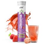 The Body Reserve Lung Detox 20 Effervescent Tablets With N-Acetylcysteine 600mg and Vitamin C | Cleaner Lungs Detoxification and Immune Defence Strawberry Flavour