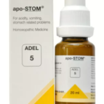 ADEL 5 Homoeopathic apo-Stom Drop 20ml for Indigestion Acidity Gas
