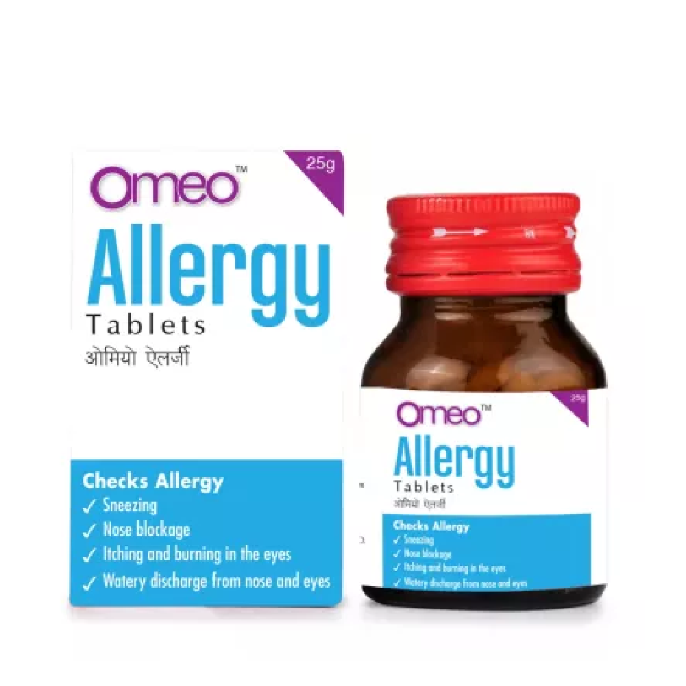 BJain-Omeo-Allergy-Tablets-25g.png BJain Omeo Allergy Tablets (25g) For Cough, Allergic Rhinitis - Image 1
