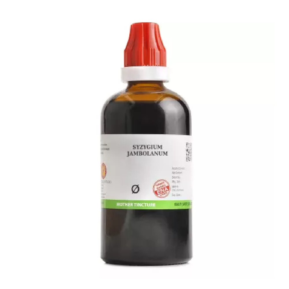 BJain-Syzygium-Jambolanum-1X-Q-100ml.png BJain Syzygium Jambolanum 1X (Q) Mother Tinctures (100ml) For Diabetes - Image 1