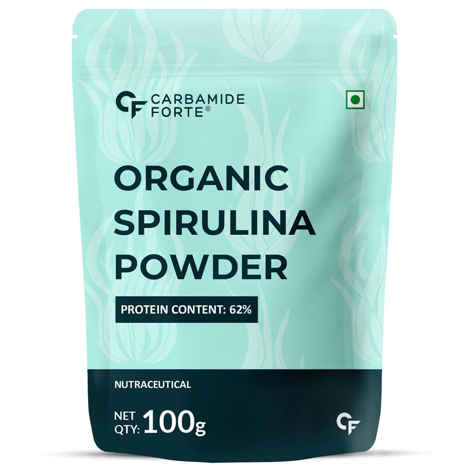 Carbamide Forte 100% Organic Spirulina Powder 1 Carbamide Forte 100% Organic Spirulina Powder | Spirulina | Spirulina Powder Organic - 100g - Image 1