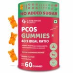 Carbamide Forte PCOS Supplements for Women with 40:1 Ratio of Myo Inositol to D Chiro Inositol | Inositol Supplement for PCOS - 60 Veg Orange Flavoured Gummies, 275 Grams