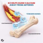 Carbamide Forte Vitamin K2 MK7 55 mcg | MK7 Form for Better Calcium Utilization | Vitamin K2 Supplement To Support Strong Bones & Heart Health for Men & Women | 120 Vegetarian Tablets - Image 6