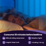 Fast&Up Melatonin with 5 mg Melatonin + 100 mg L-Theanine (20 Effervescent tablets) | Helps fall asleep faster & Wake up refreshed | Fast Acting, 100% Natural, Non-Addictive - Strawberry flavour - Image 7