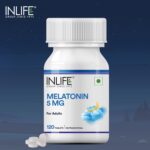 INLIFE Melatonin 5mg Tablets | Vegetarian Friendly & Easy to Swallow Supplement for Men and Women - 120 Tablets