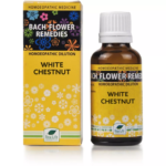 New Life Bach Flower White Chestnut (30ml) For concentration power, insomnia, overthinking and harmful self-critical behaviour