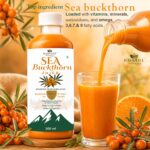 Rahulife Naturals Sea Buckthorn Juice 500ml | Himalayan Sourced | Rich in Omega 3, 6, 7 & 9 | High Omega-7 Formula | No Added Sugar | Supports Skin Glow, Immunity, Heart Health & Digestion - Image 3
