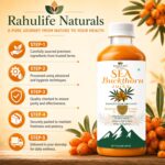 Rahulife Naturals Sea Buckthorn Juice 500ml | Himalayan Sourced | Rich in Omega 3, 6, 7 & 9 | High Omega-7 Formula | No Added Sugar | Supports Skin Glow, Immunity, Heart Health & Digestion - Image 7