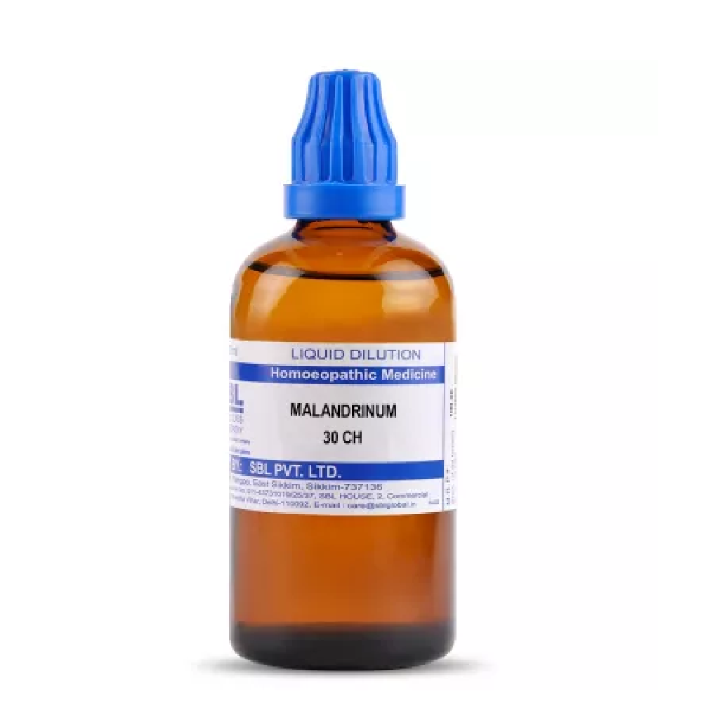 SBL-Malandrinum-30-CH-100ml.png SBL Homeopathy Malandrinum Dilution (30 ML / 100 ML) For Eczema, Itching - Image 1