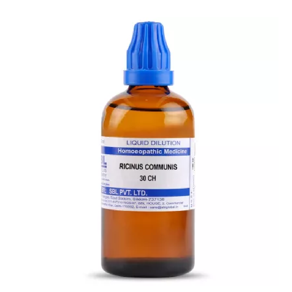 SBL-Ricinus-Communis-30-CH-100ml.png SBL Homeopathic Ricinus Communis Dilution (30 ML / 100 ML) For Diarrhoea, Vomiting - Image 1