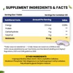 Vlado's Himalayan Organics Melatonin 10mg Sleep Tablets – Sleeping Pills - Melatonin for Deep Sleep, Restful Nights, and Effective Sleep DoseI Non-Habit Forming | for Women & Men – 120 Tablets - Image 3